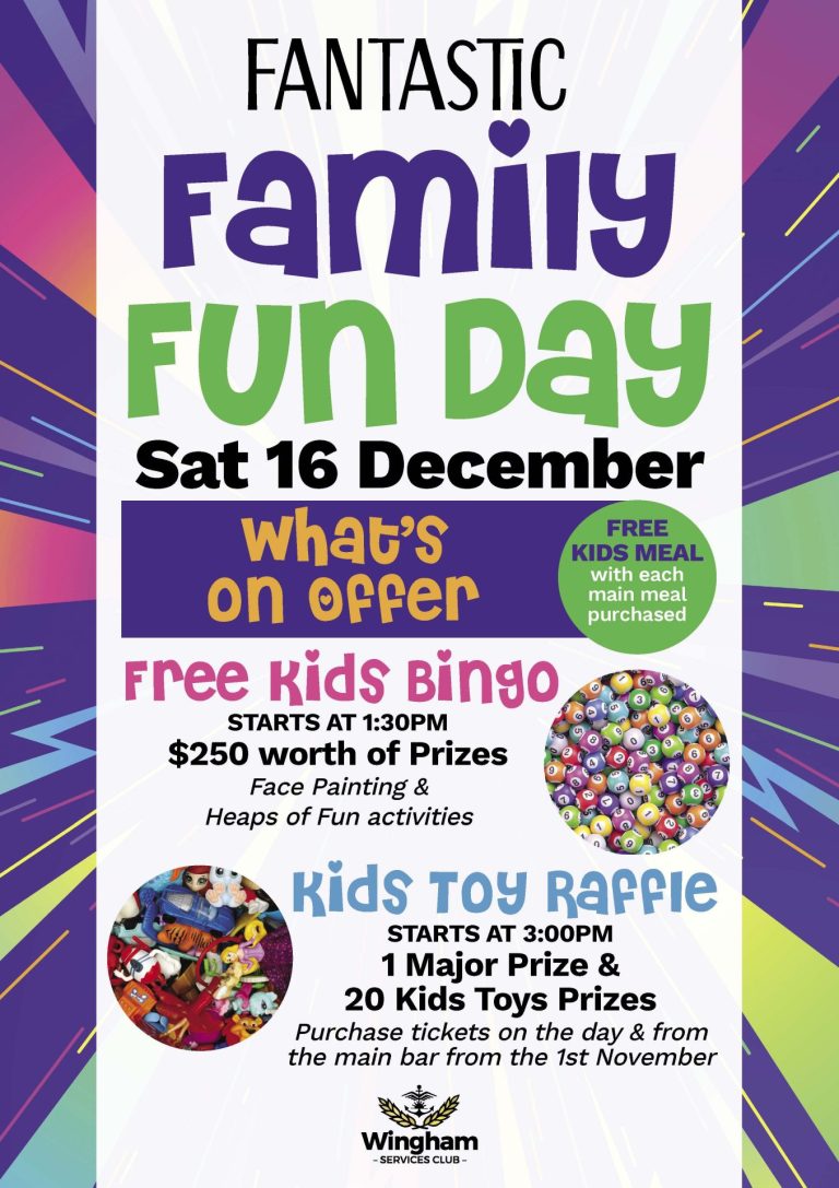 Fantastic family fun day at Wingham Services Club on 16 December.