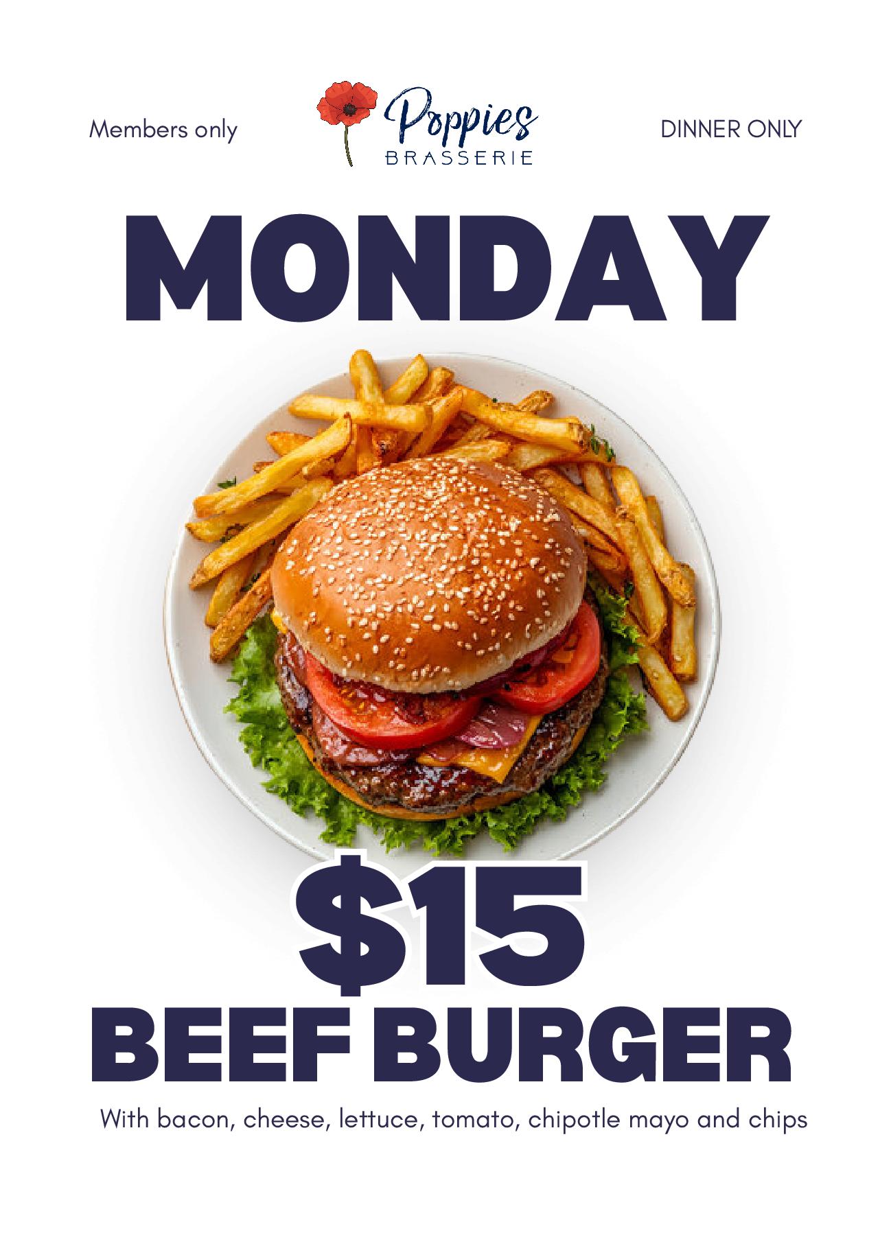 Check out our dining specials. T-Bone Tuesday order 350gm T-Bone and free Peroni.