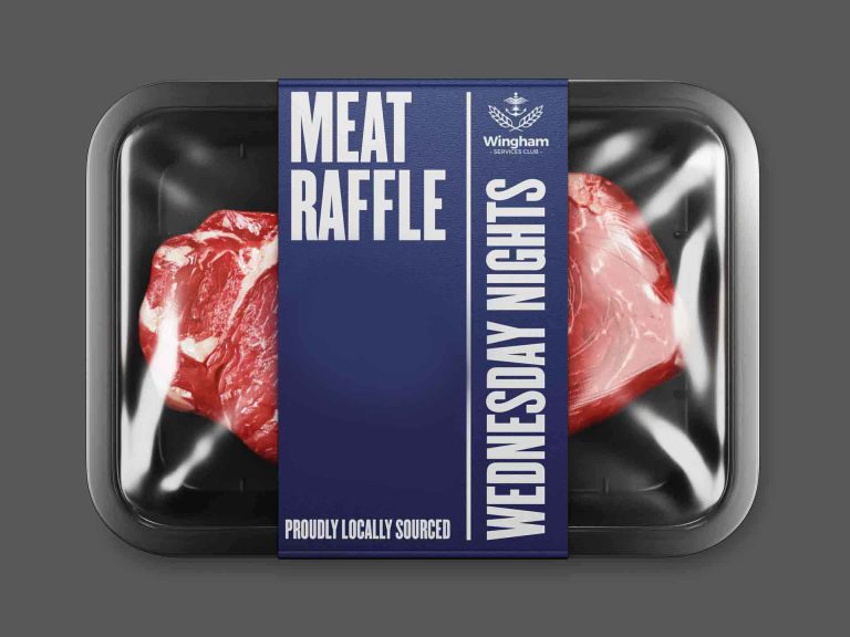 Meat raffles on Wednesday nights at Wingham Services Club.